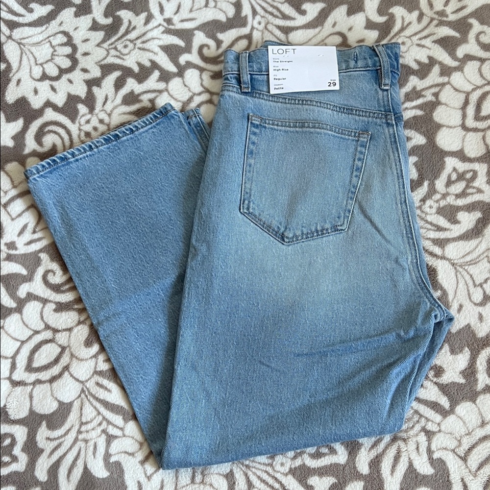 NWT LOFT Women’s Light Blue Straight Jeans